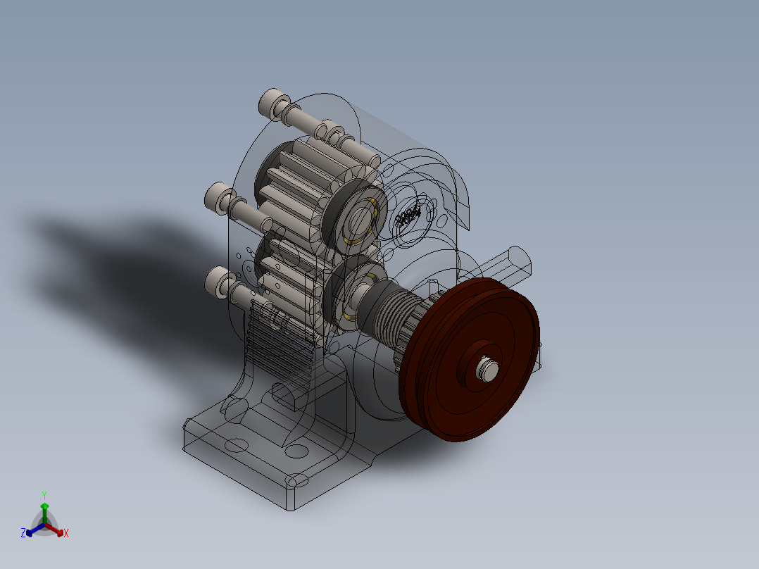 泵、水泵(38)正等轴测图