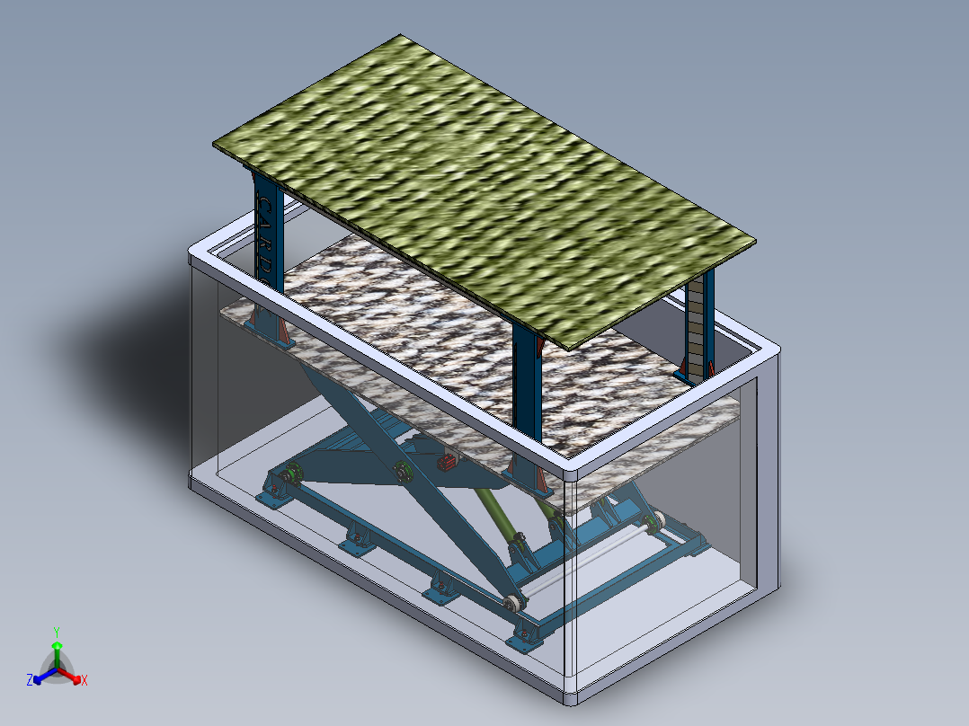 剪叉式升降机 、升降机(81)正等轴测图