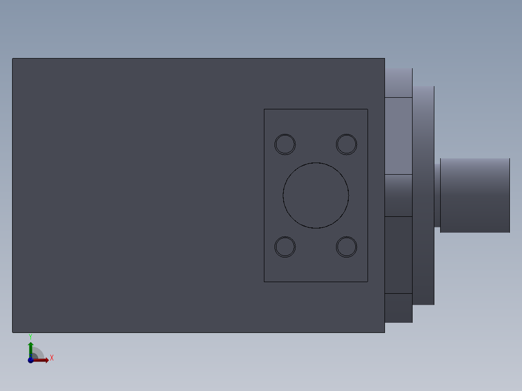 液压泵 - 45VQ前视图