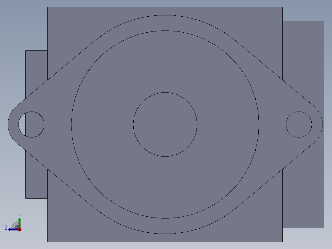 液压泵 - 45VQ右视图