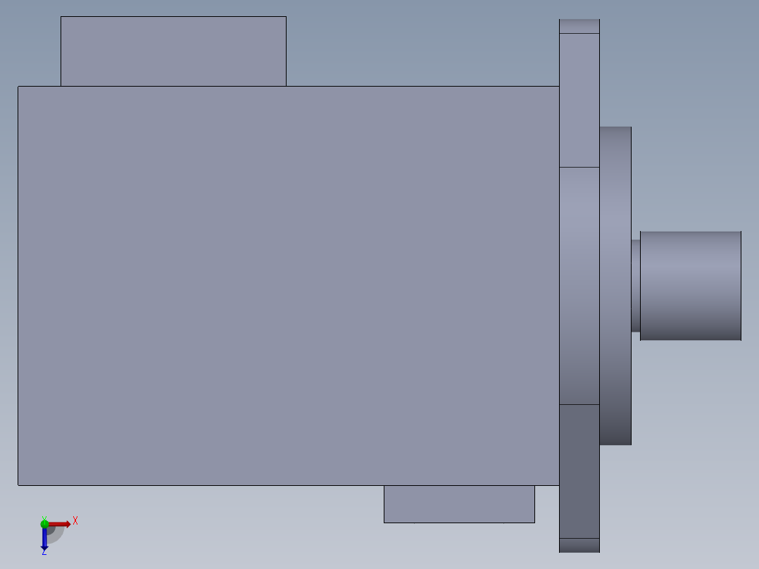 液压泵 - 45VQ俯视图
