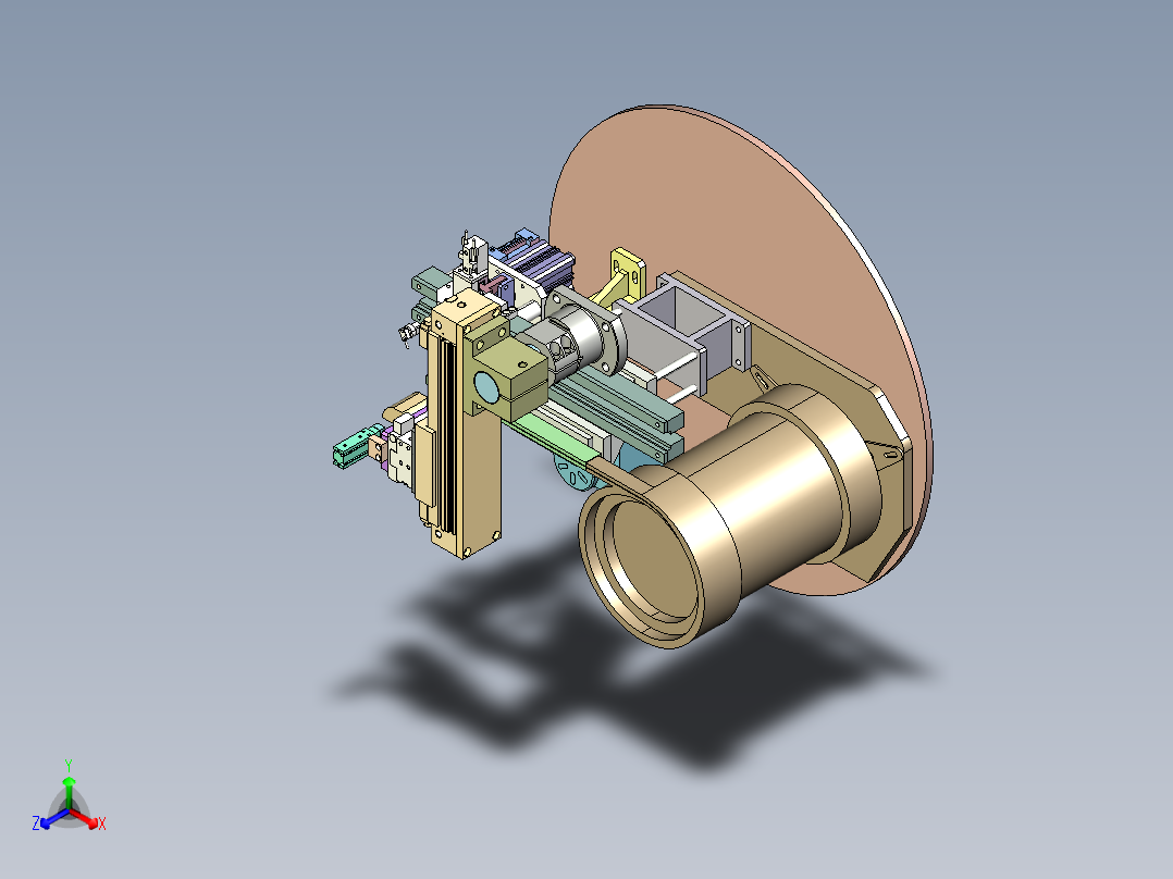 KM-360 民用锁具弹子自动组装机正等轴测图