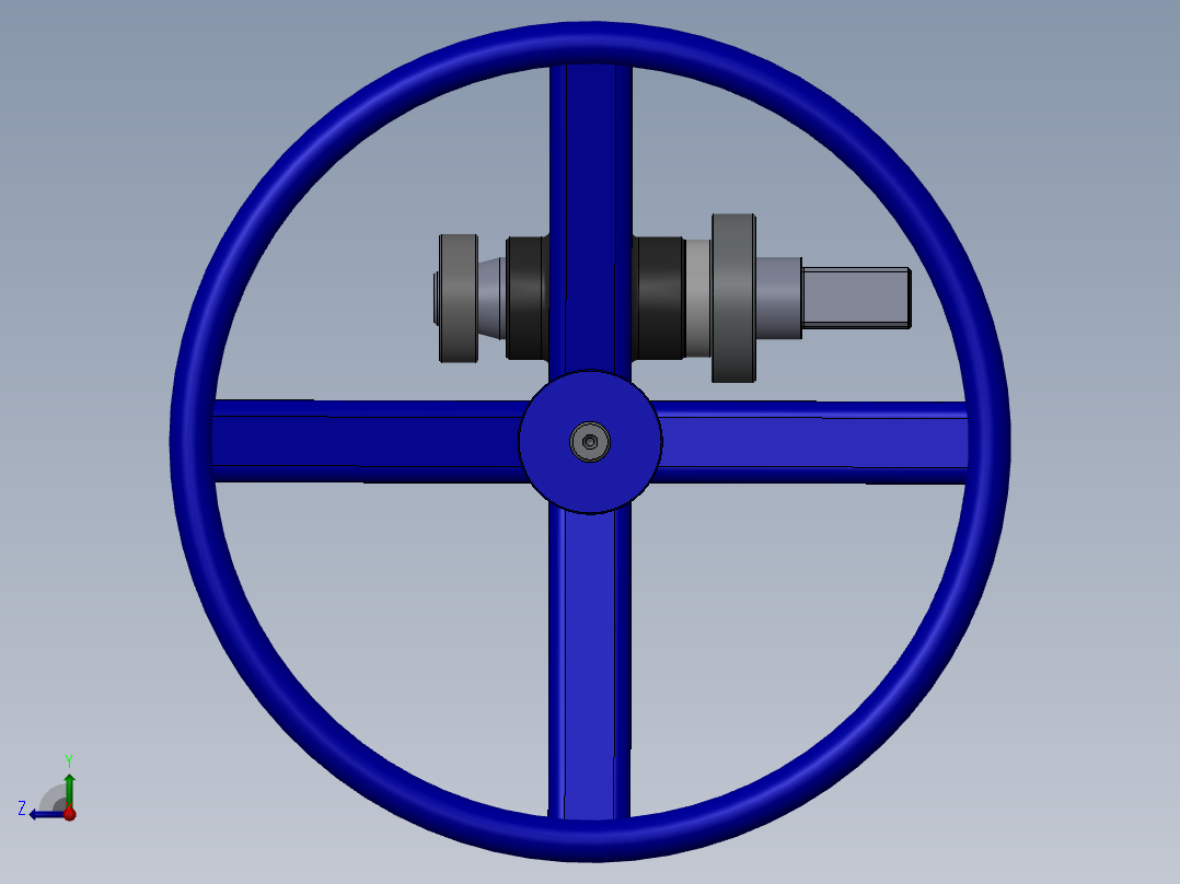 蜗轮蜗杆(20)右视图