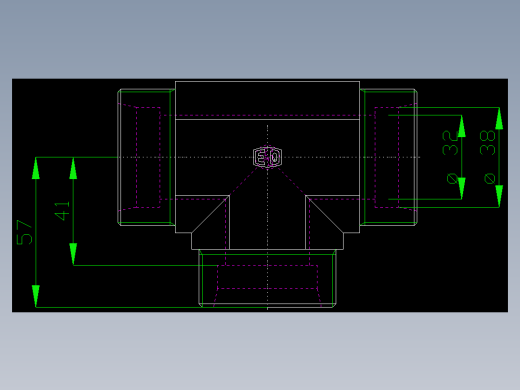 PARKER管接头EO Union tee T38S71X_front