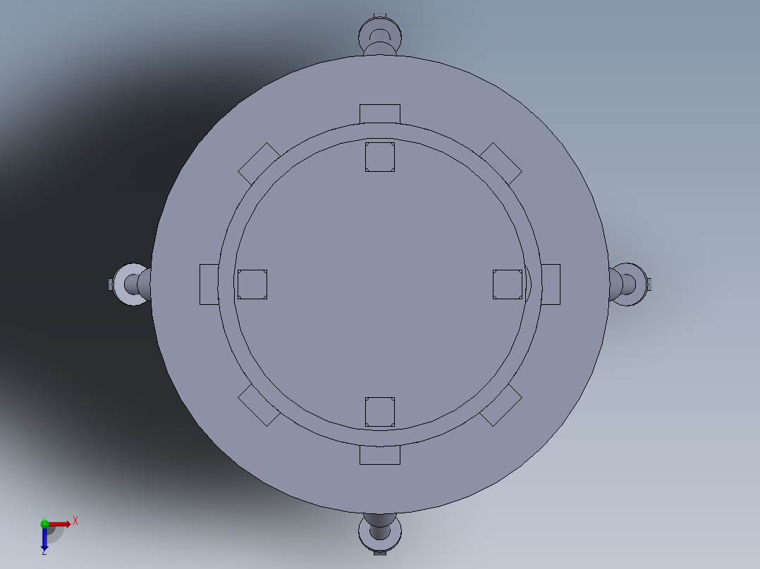 潜移磁吸机器人俯视图