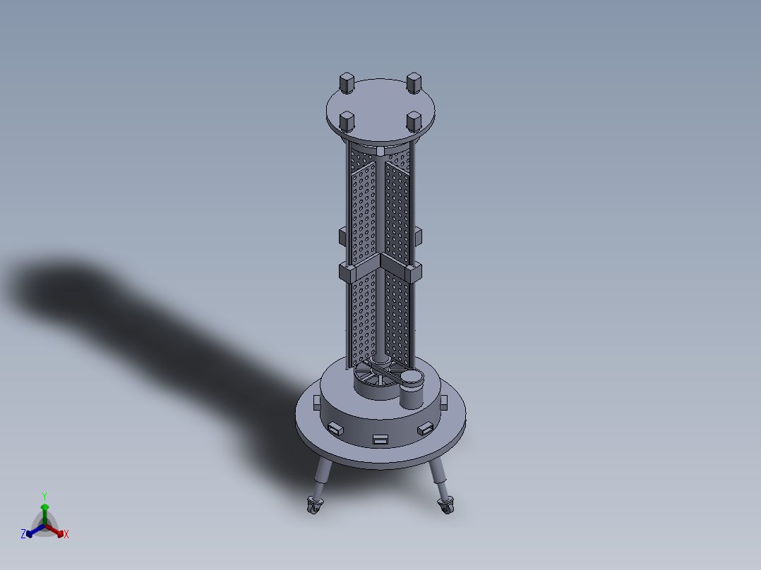 潜移磁吸机器人正等轴测图
