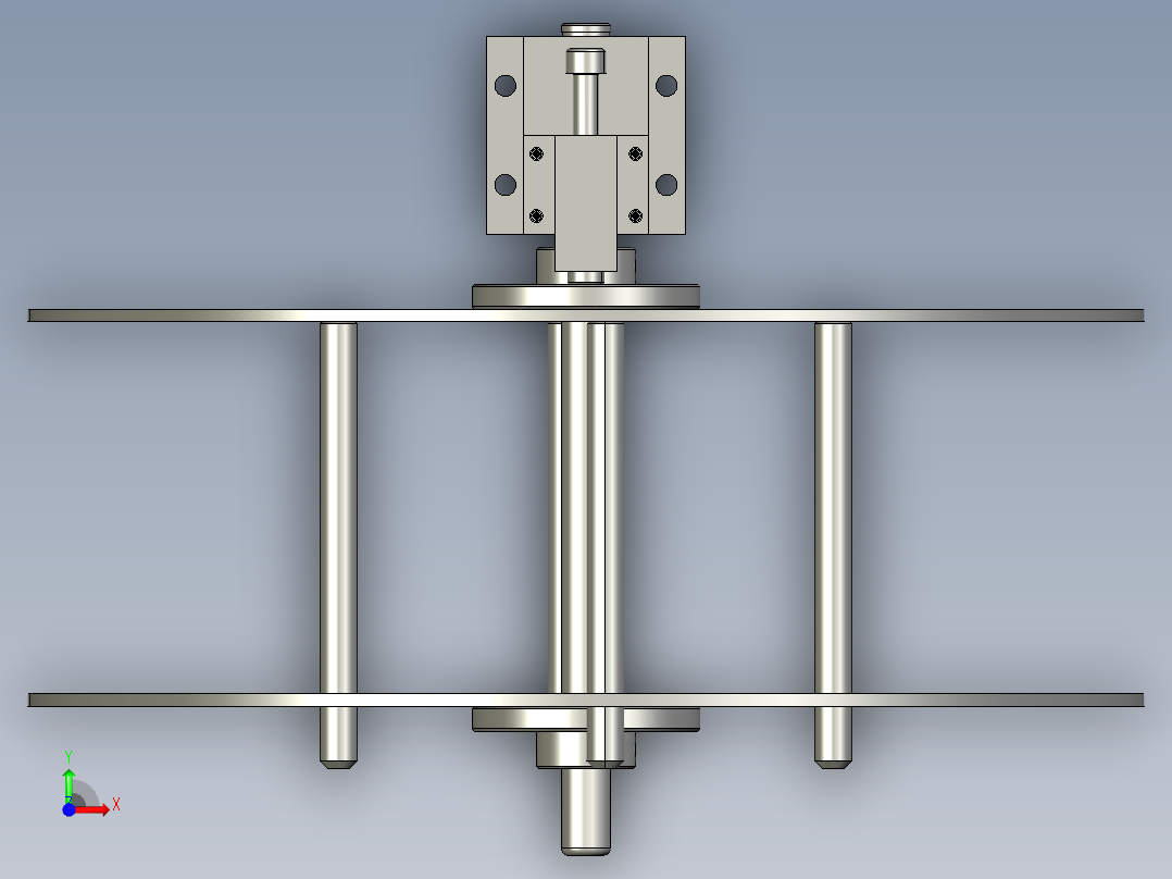 放线盘总图前视图