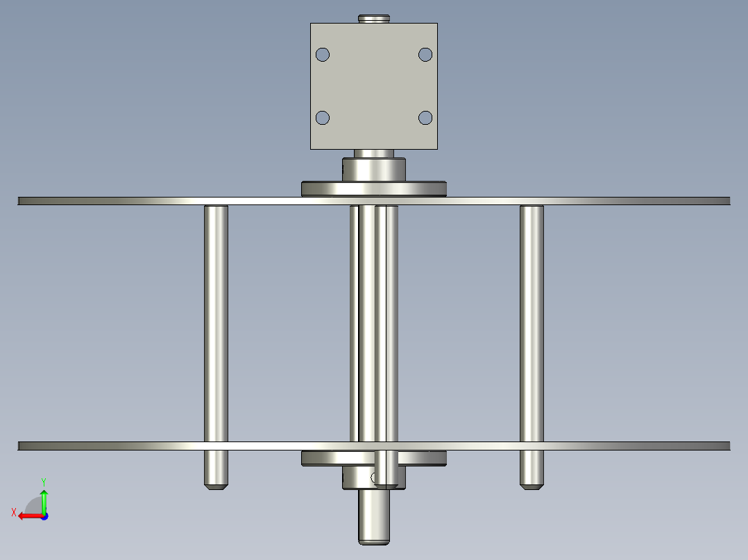 放线盘总图后视图
