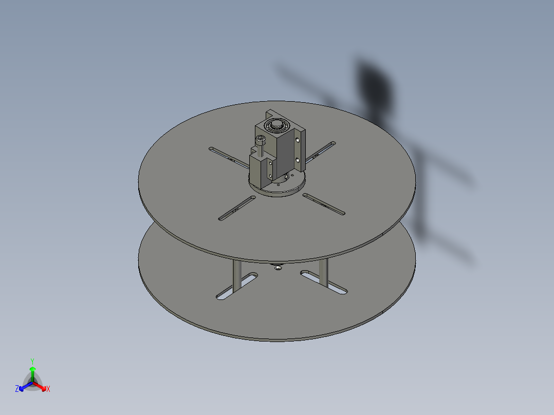 放线盘总图正等轴测图