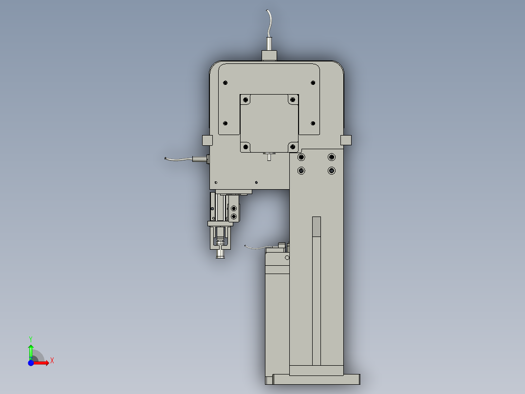 4悬臂进料机构-40行程活塞前视图