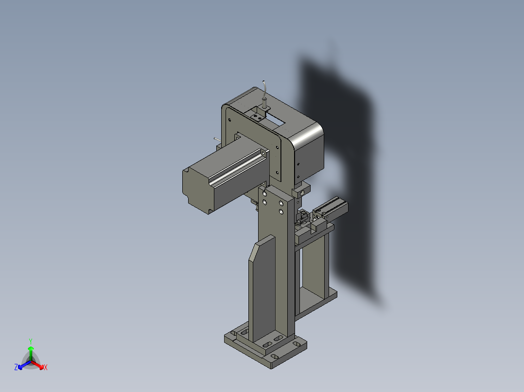 4悬臂进料机构-40行程活塞正等轴测图
