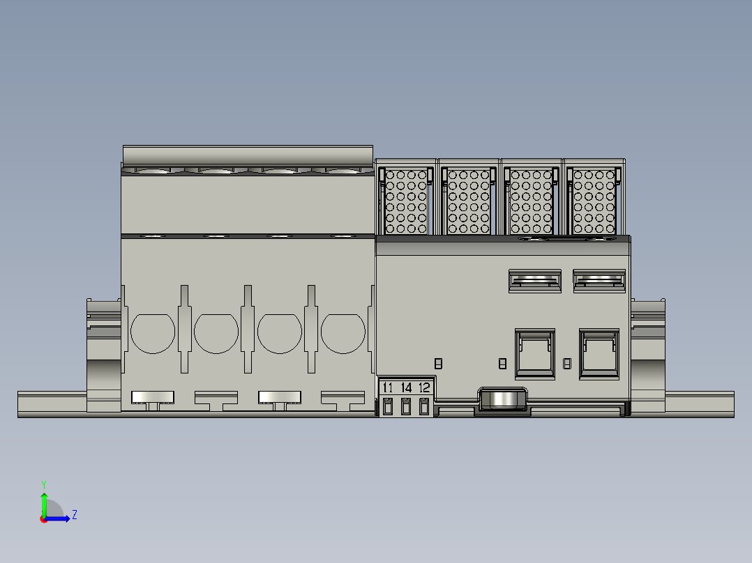 防雷组件左视图