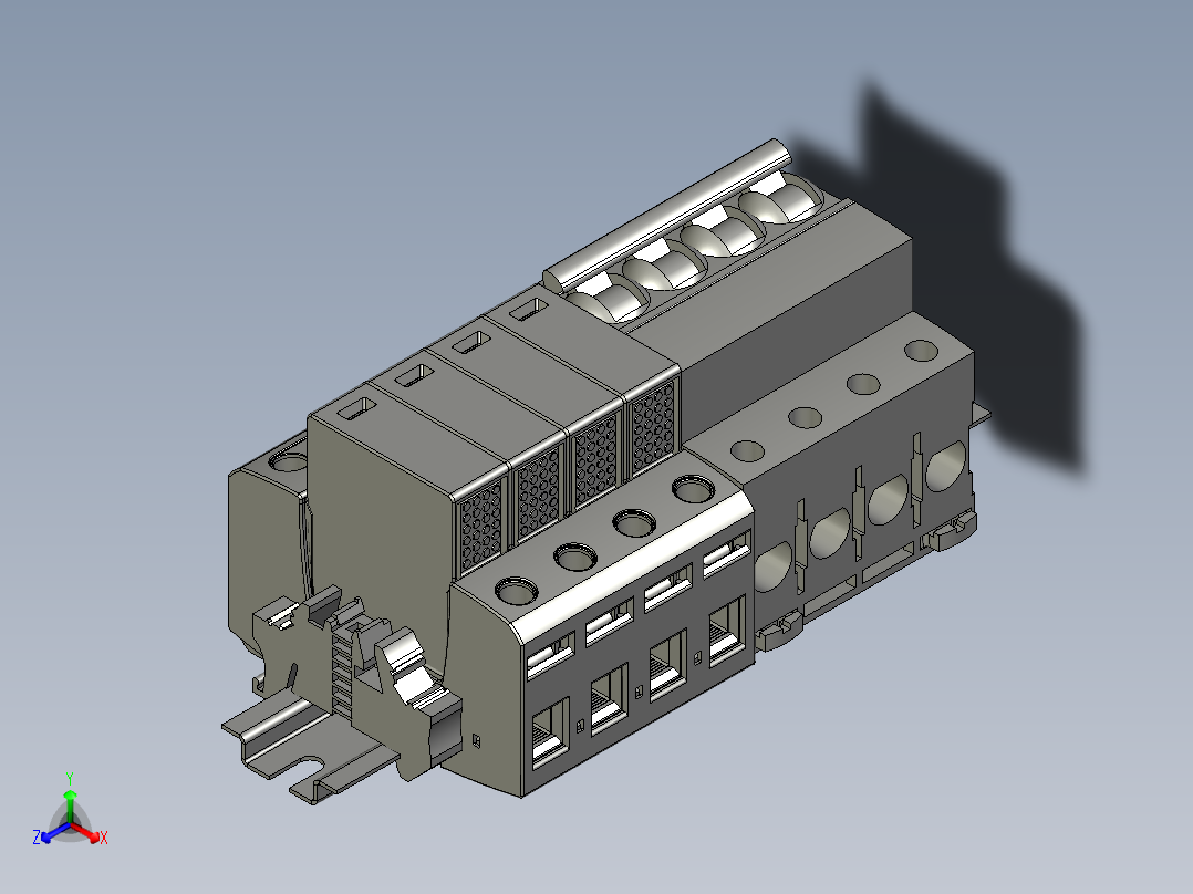 防雷组件正等轴测图