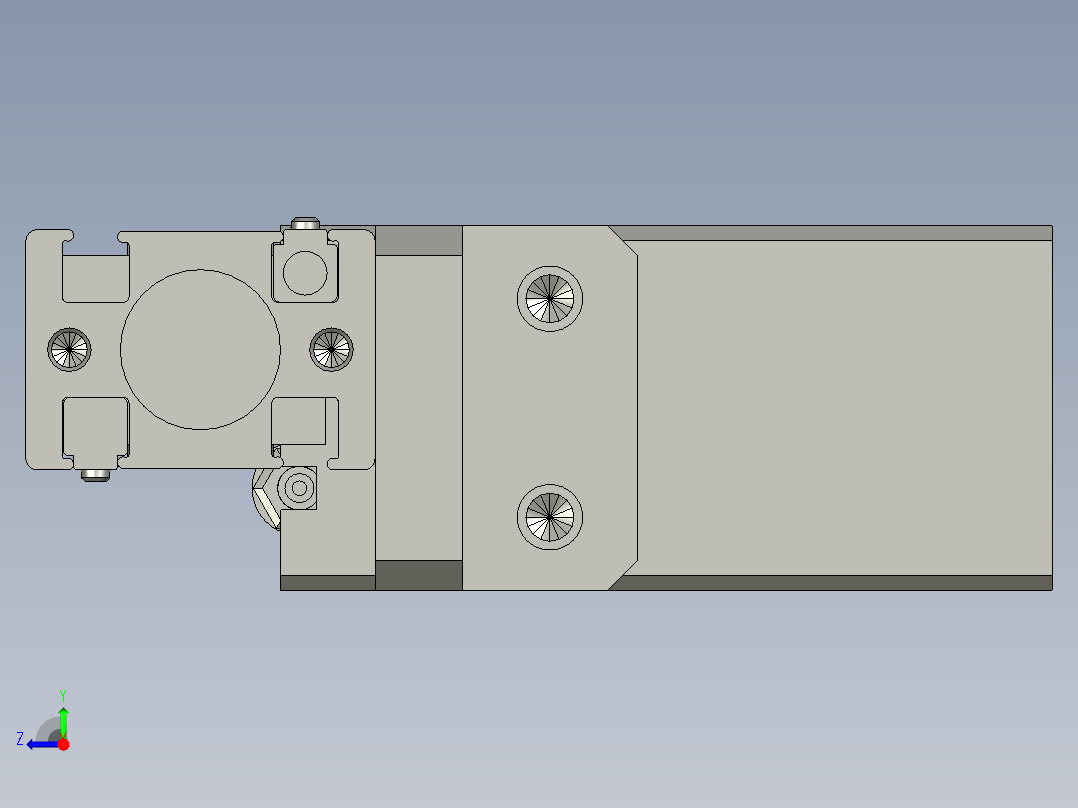 CXDQ02-04-01-00皮圈错位组件右视图