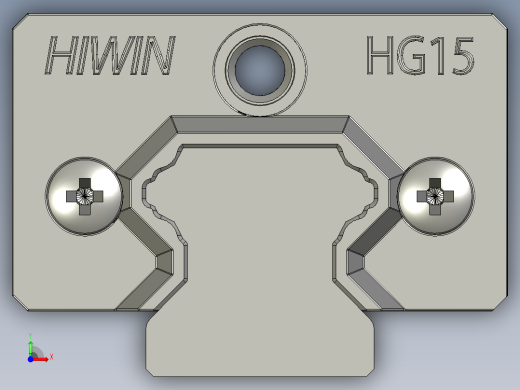 右臂导轨滑块HGH15R-400前视缩略图