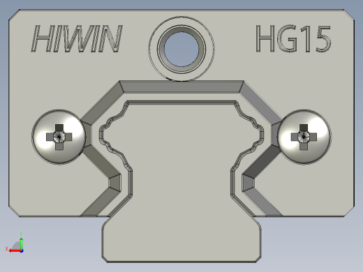 右臂导轨滑块HGH15R-400后视缩略图