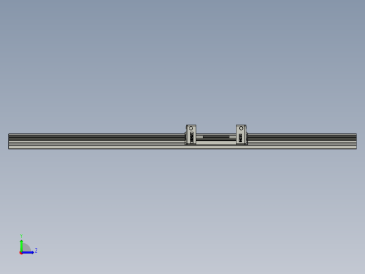 右臂导轨滑块HGH15R-400左视缩略图