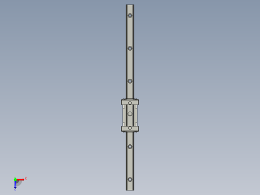 右臂导轨滑块HGH15R-400俯视缩略图