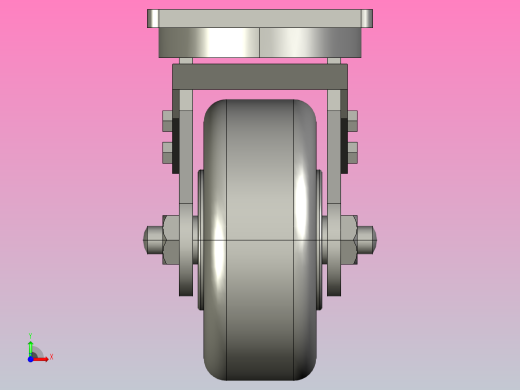 5寸重型高品质尼龙平底平刹脚轮[5寸重型高品质尼龙平底平刹脚轮-125]前视缩略图