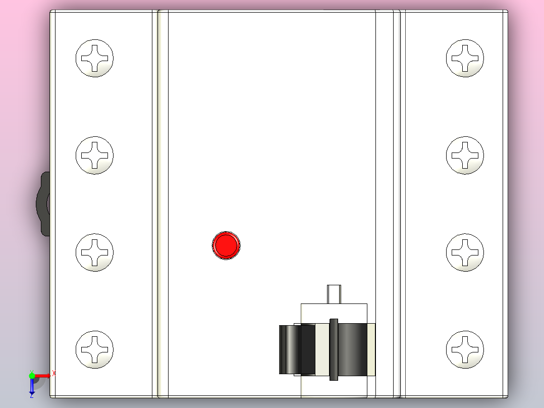 四极开关BV-D_4P三菱电机俯视图