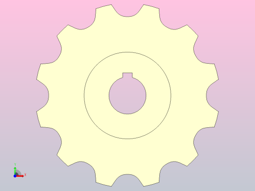 JS 882-12T-R30-C1机加工主动轮前视缩略图