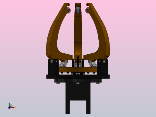 三指机械夹爪前视缩略图