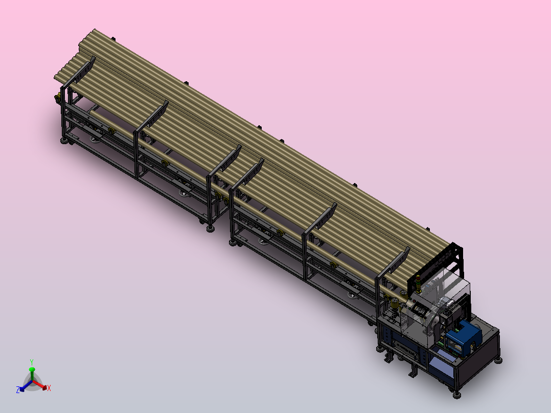 A6 激光切管机切割机主视图