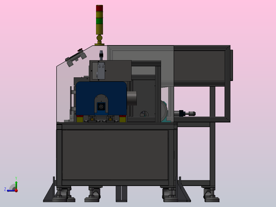 A6 激光切管机切割机右视图