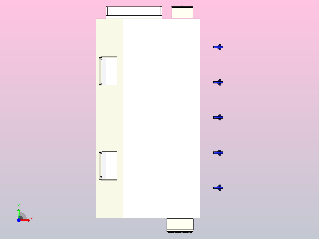 速冻机冷却器前视图