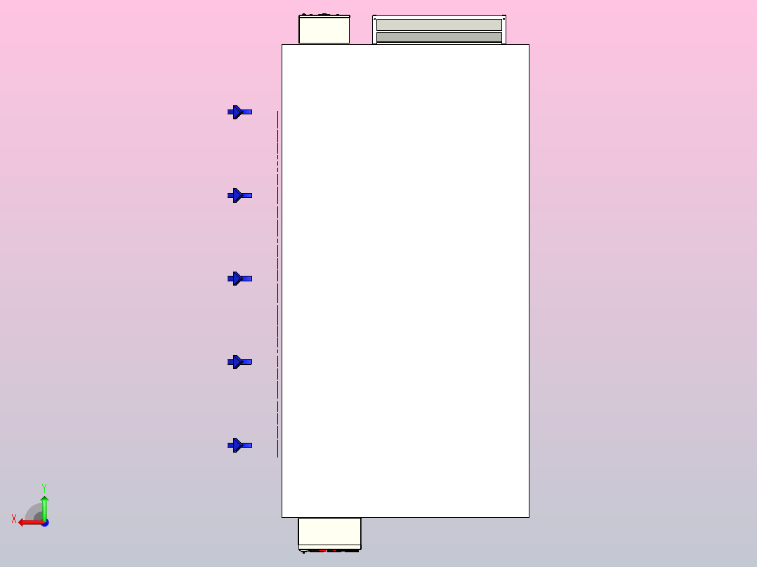 速冻机冷却器后视图