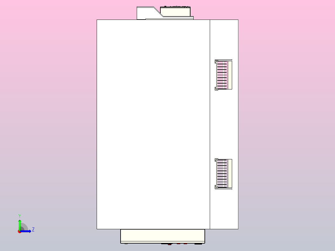 速冻机冷却器左视图