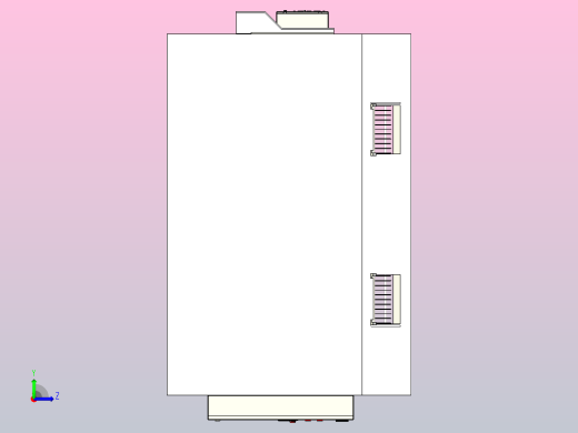 速冻机冷却器左视缩略图