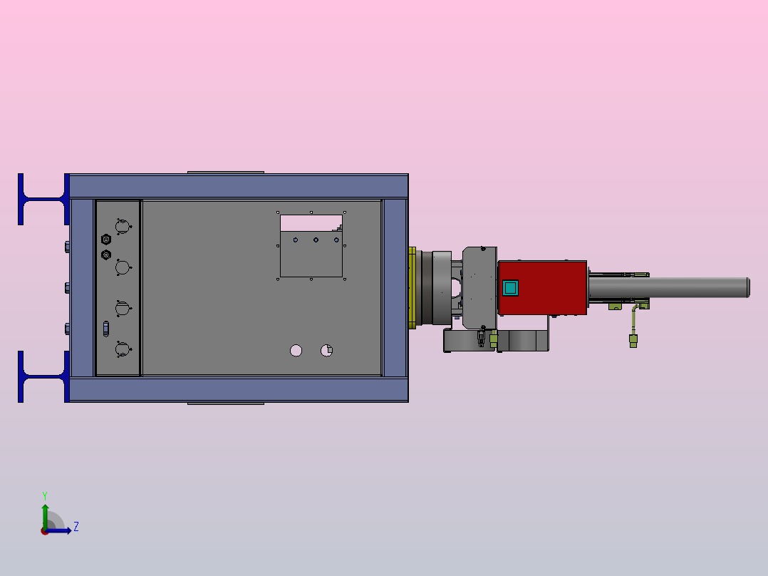 上料机械手左视图