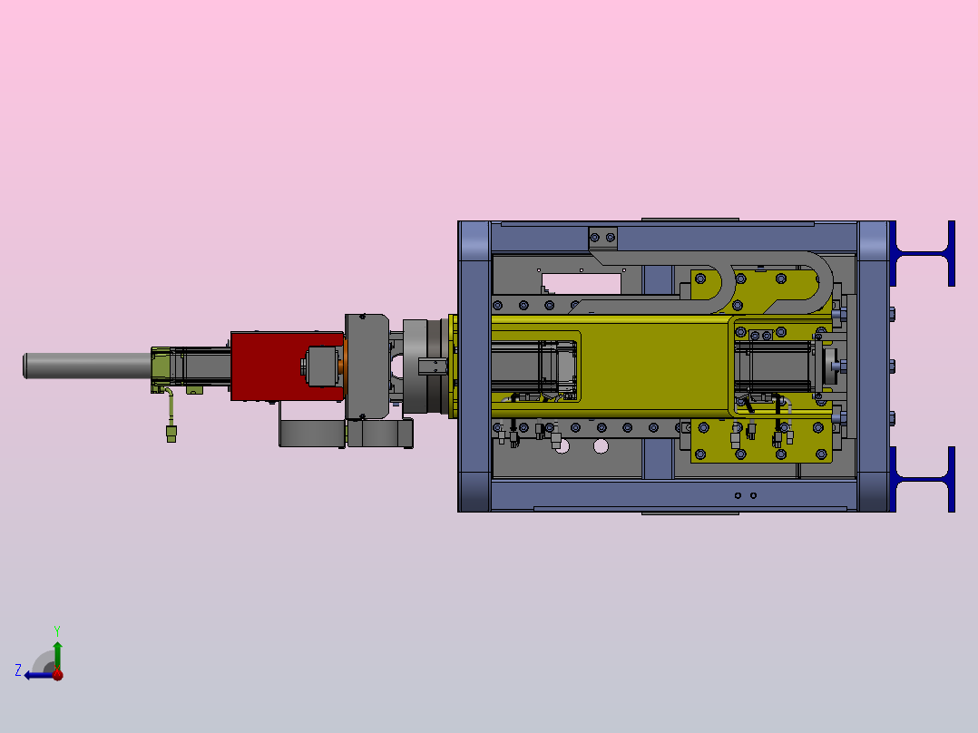 上料机械手右视图
