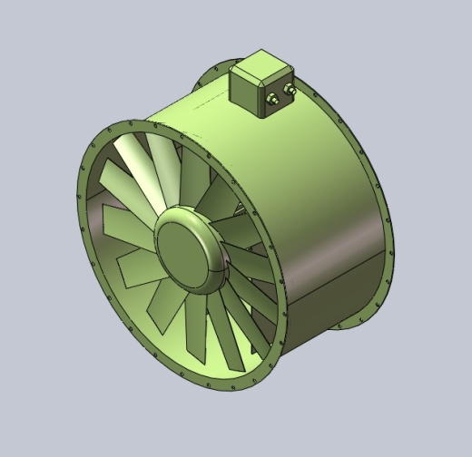 AXA系列[AXA1250-14／10LH1-4SU]亿利达管道风机缩略图