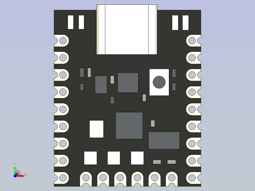超迷你Arduino开发板前视图