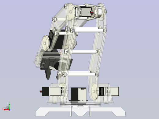 机器人手臂3D模型后视缩略图