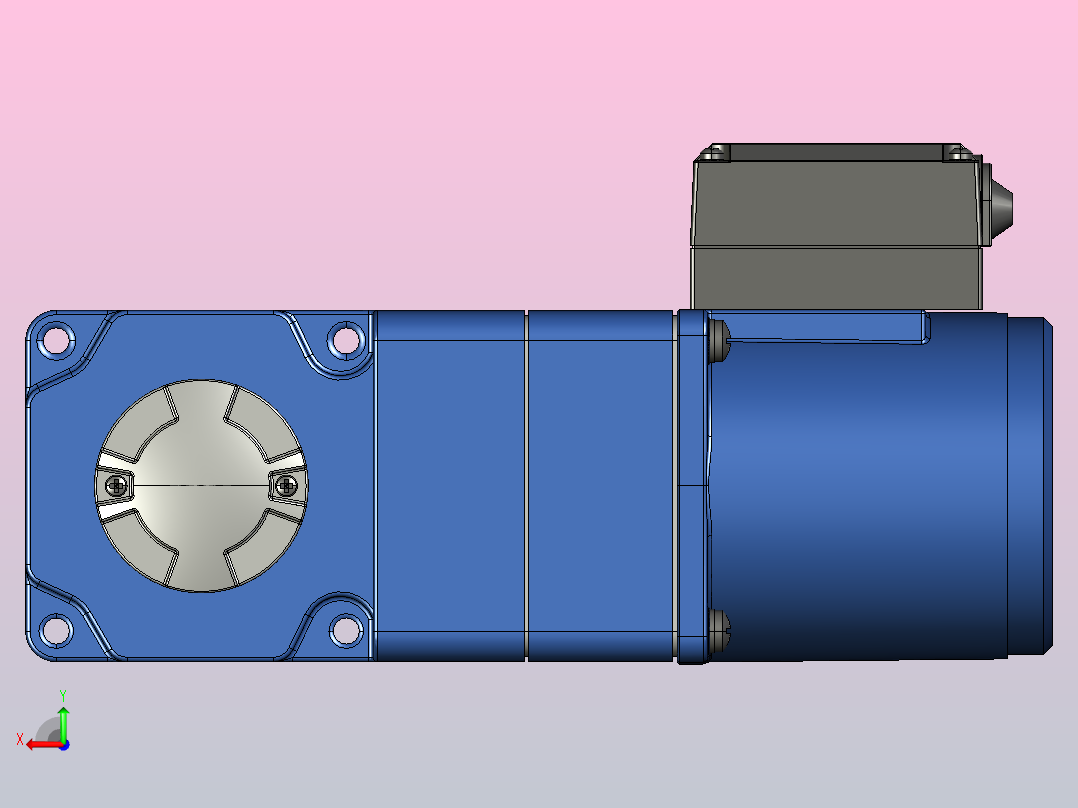 YS标准电机25ys02-1800后视图
