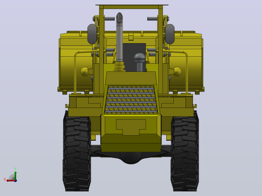 轮式装载机设计solidworks cad Model 13后视缩略图