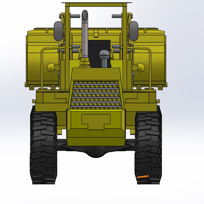 轮式装载机设计solidworks cad Model 13