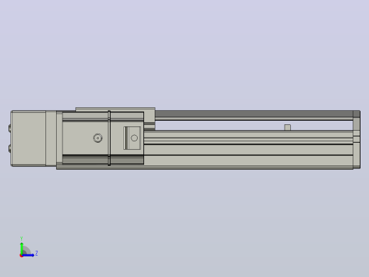 SYS12-BL-150-200W滚珠花健、支撑座、滚珠丝杠、交叉导轨、直线模组.STEP左视缩略图