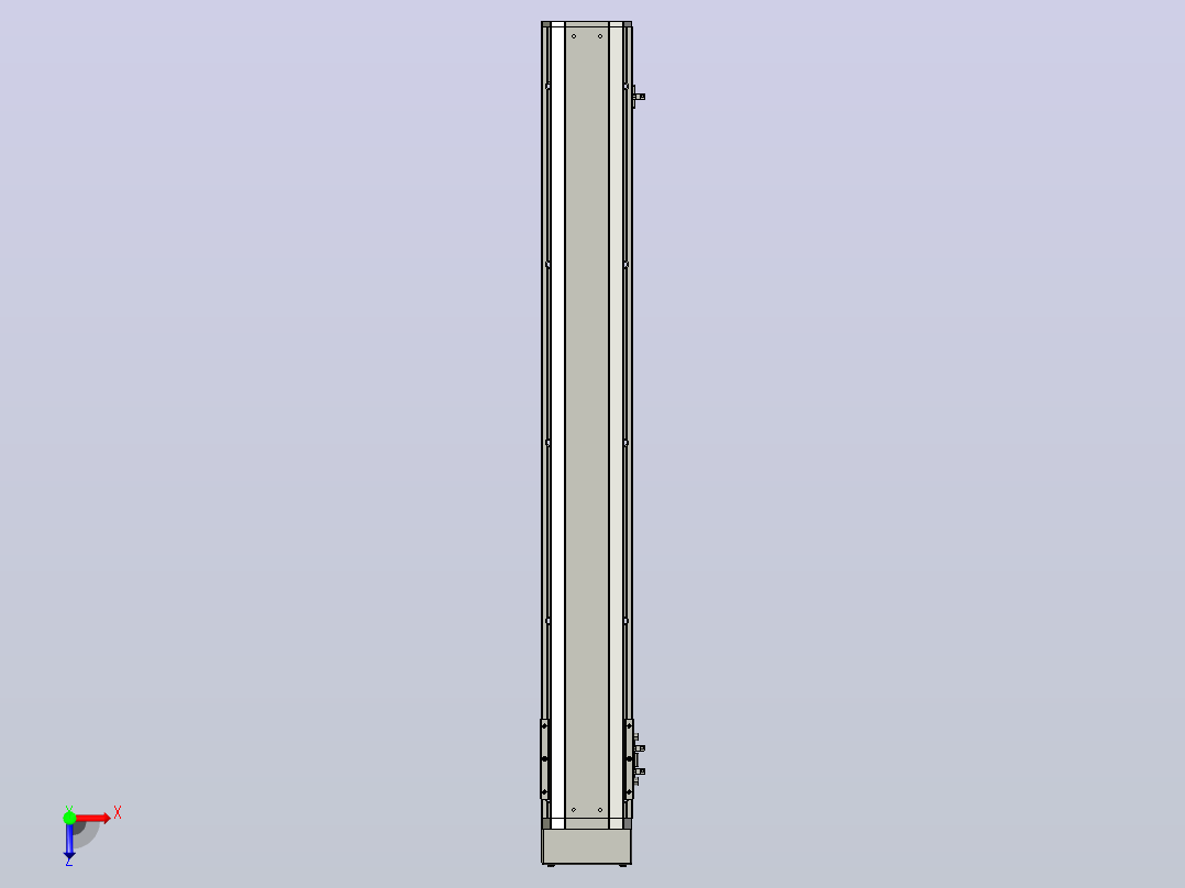 SYS12-700-BM-200W滚珠花健、支撑座、滚珠丝杠、交叉导轨、直线模组.STEP俯视图