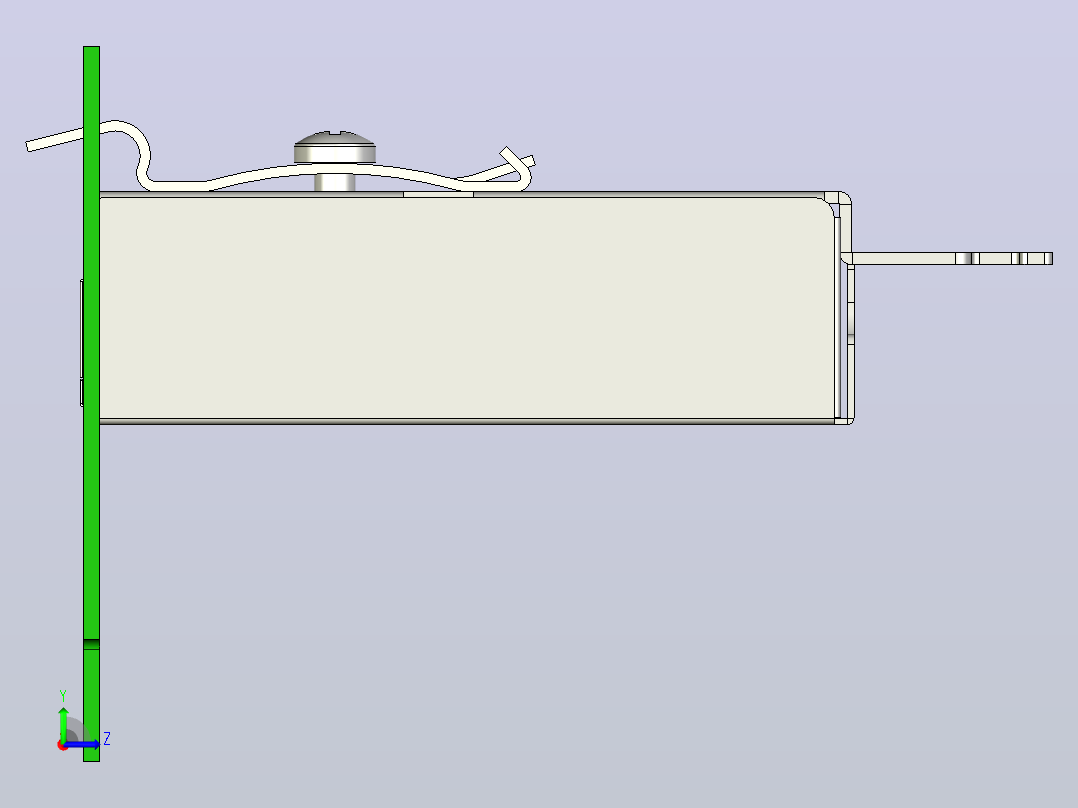 RJ-45 6类端口接线板左视图