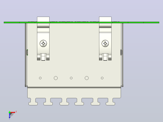 RJ-45 6类端口接线板俯视缩略图