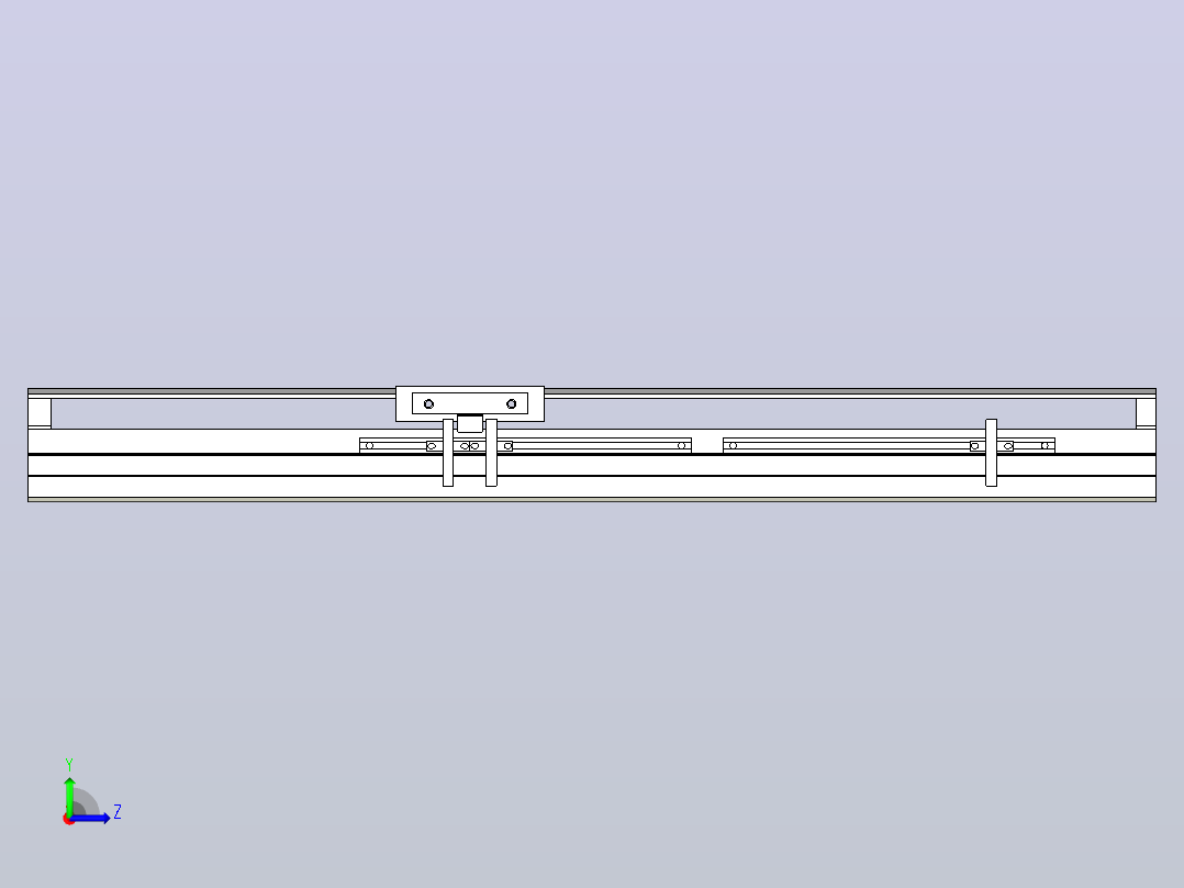 MTH12标准螺杆滑台[MTH12-L#-300-M-P10-C3]左视图