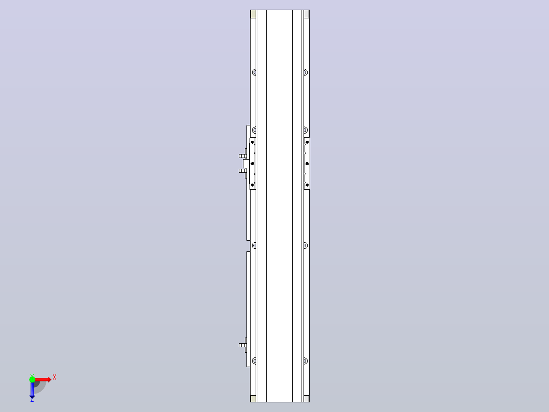 MTH12标准螺杆滑台[MTH12-L#-300-M-P10-C3]俯视图