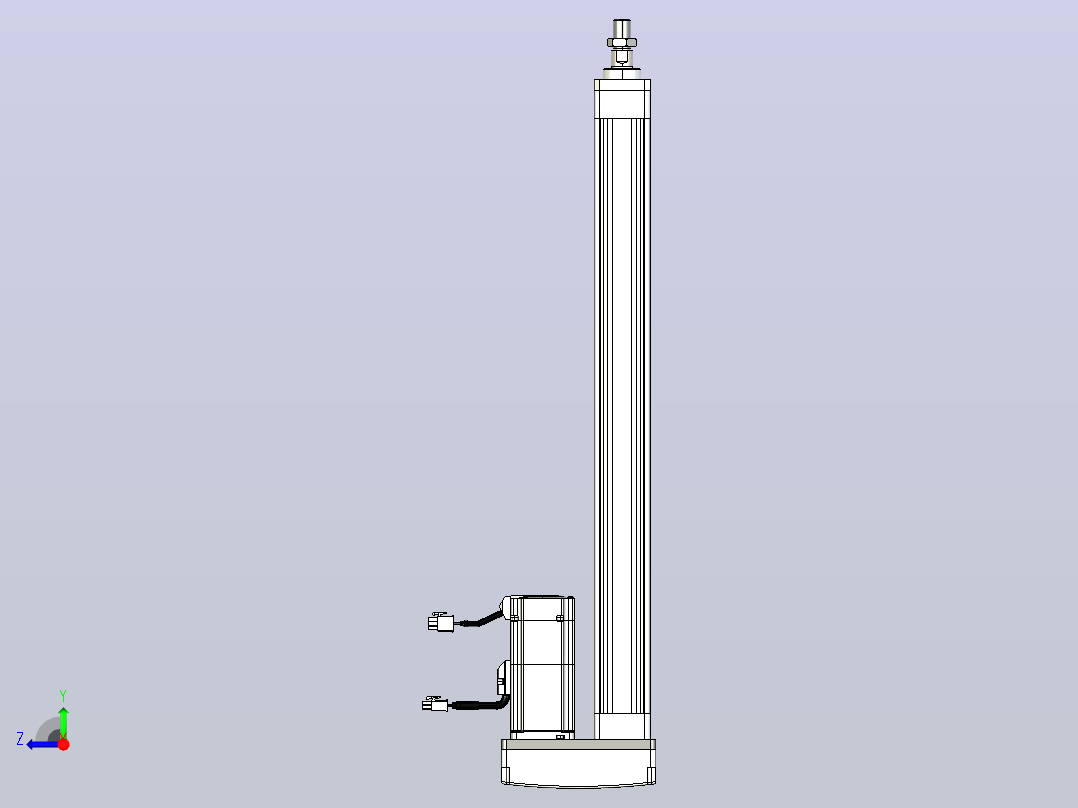 轻载电动缸TPA-ESR40-1210C-L450-MR-FA-W-P40-C3右视图