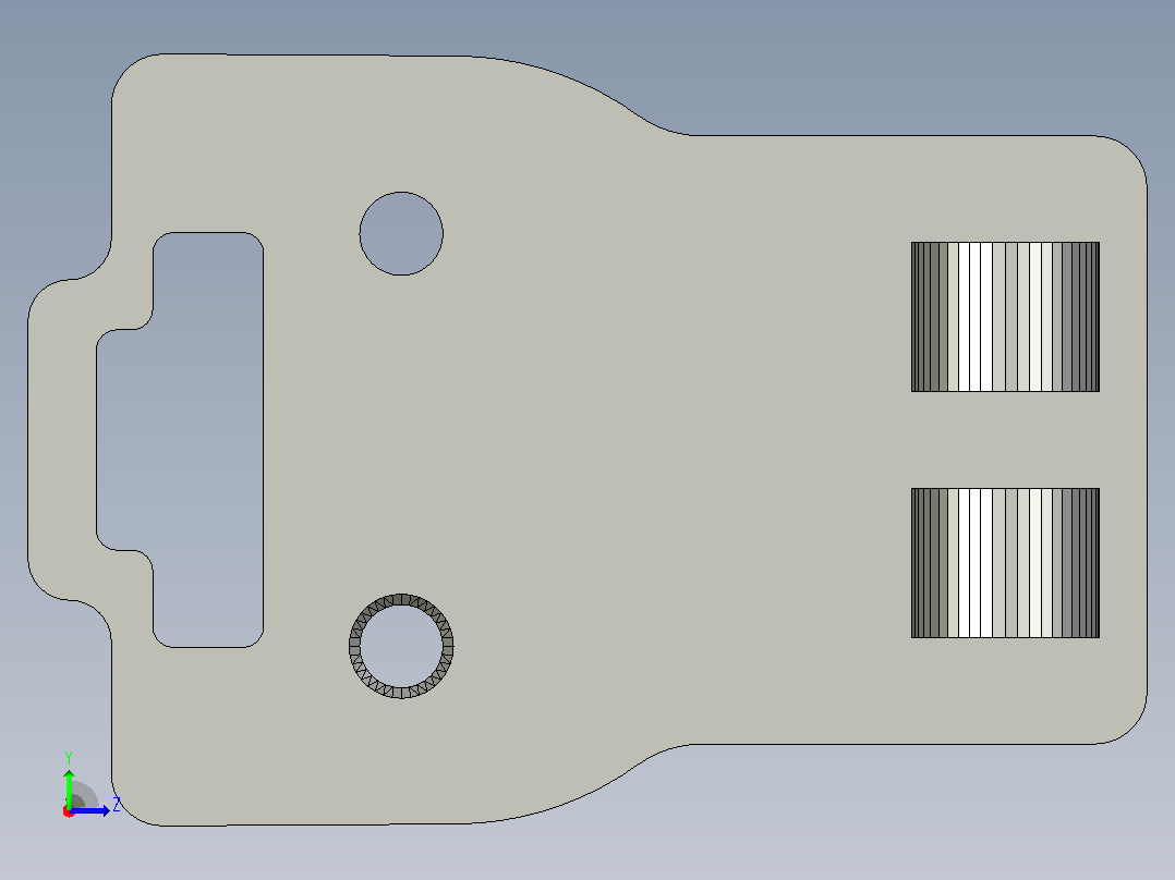 DIY 3D 打印模拟赛车手刹左视图