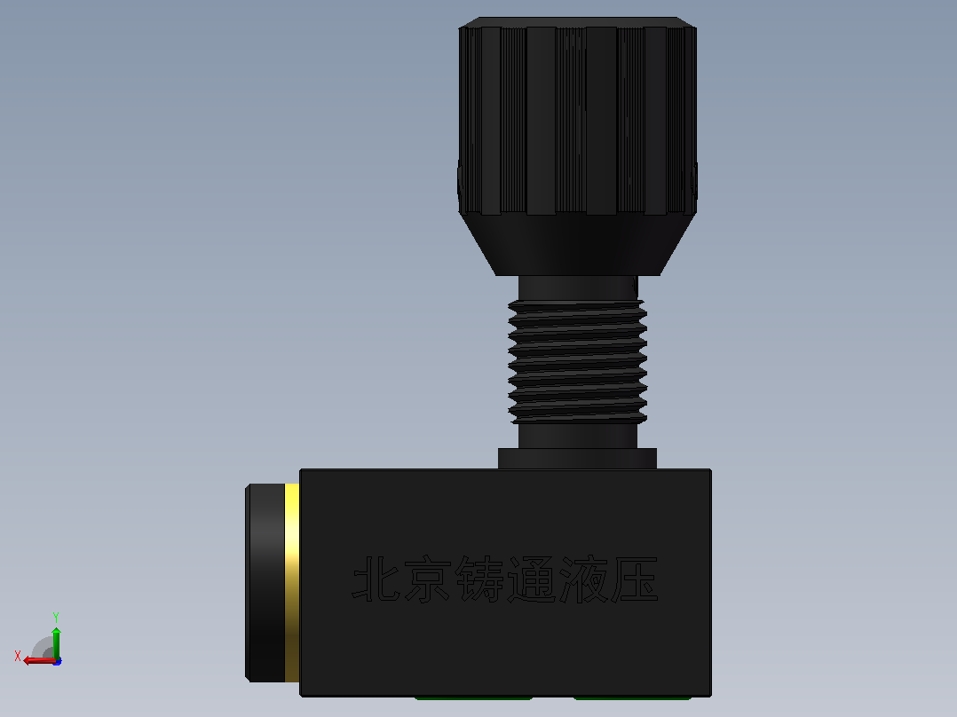 DRVP6 单向节流截止阀后视图