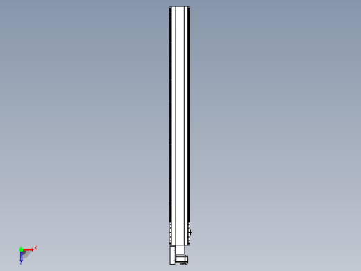 皮带直线轴半封闭可选导轨TPA-HNB-202D-140-L2050-ML-Y-P75-N3俯视缩略图